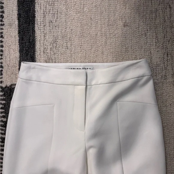Trina Turk Women's White Straight Leg Pants - Picture 5 of 7